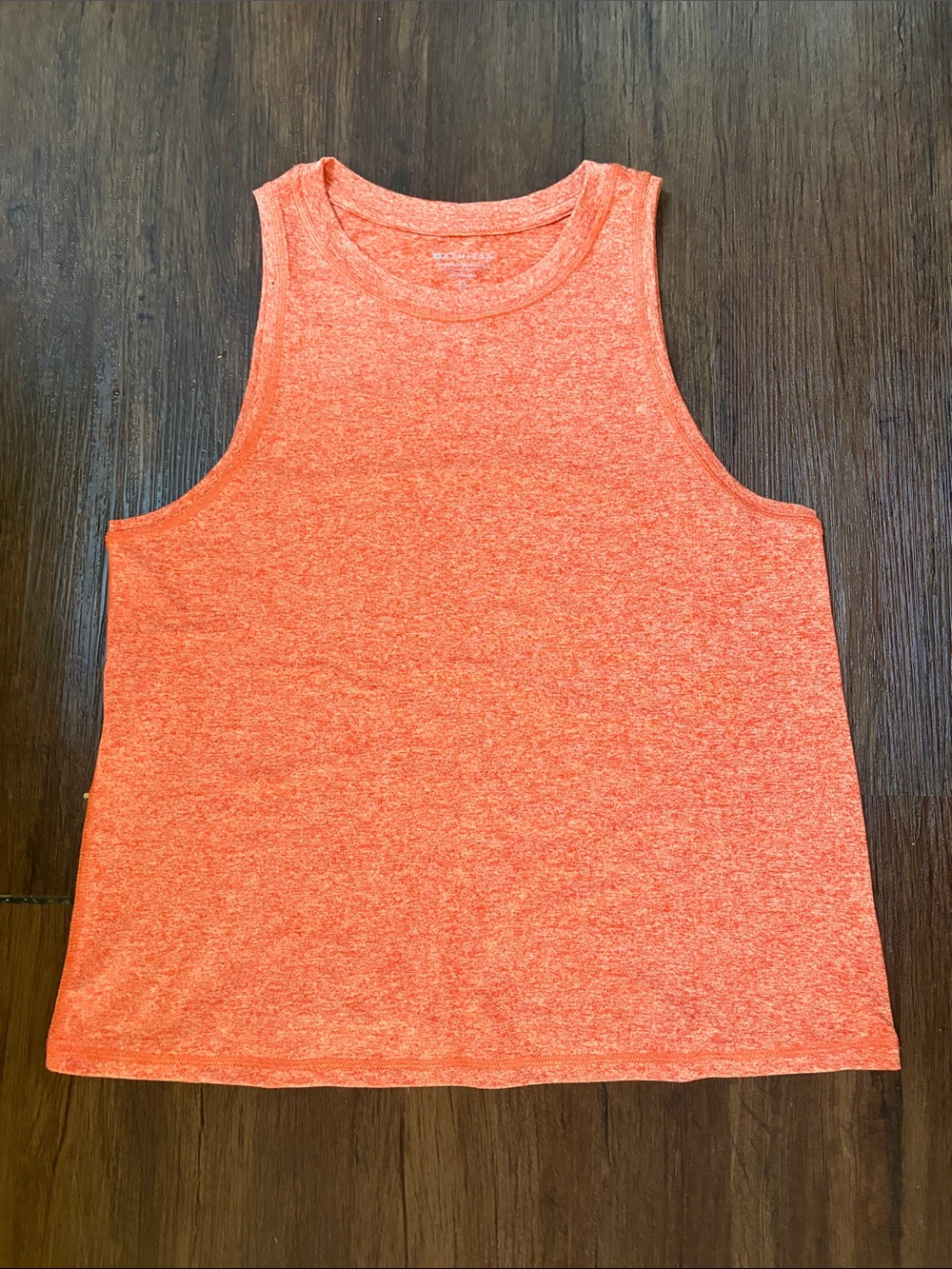 Athleta Heathered Orange Crewneck Tank top women’s size XS